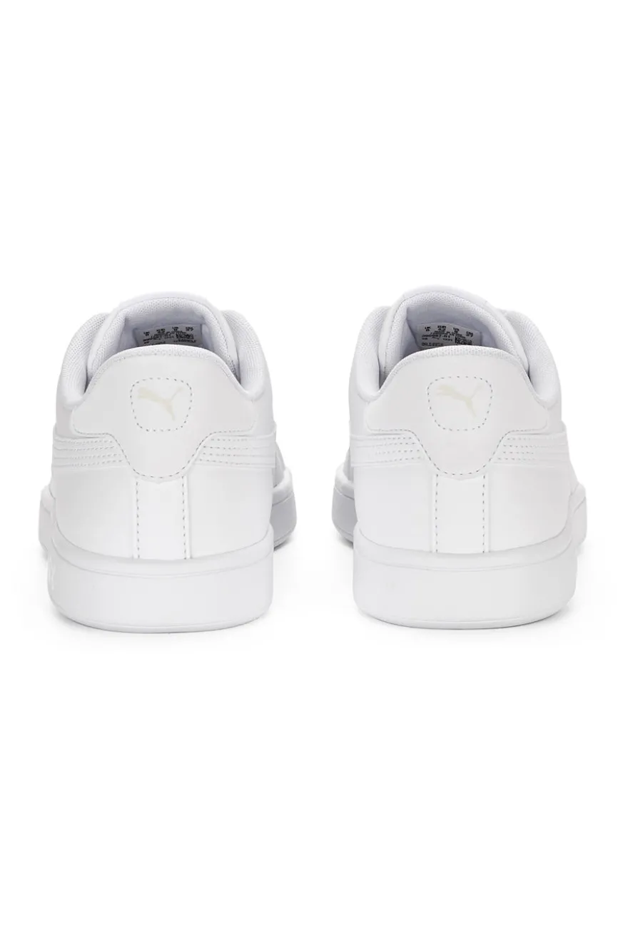 Weiße Komfort-Sneakers aus Leder Puma Smash 3.0 L