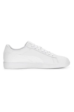Weiße Komfort-Sneakers aus Leder Puma Smash 3.0 L