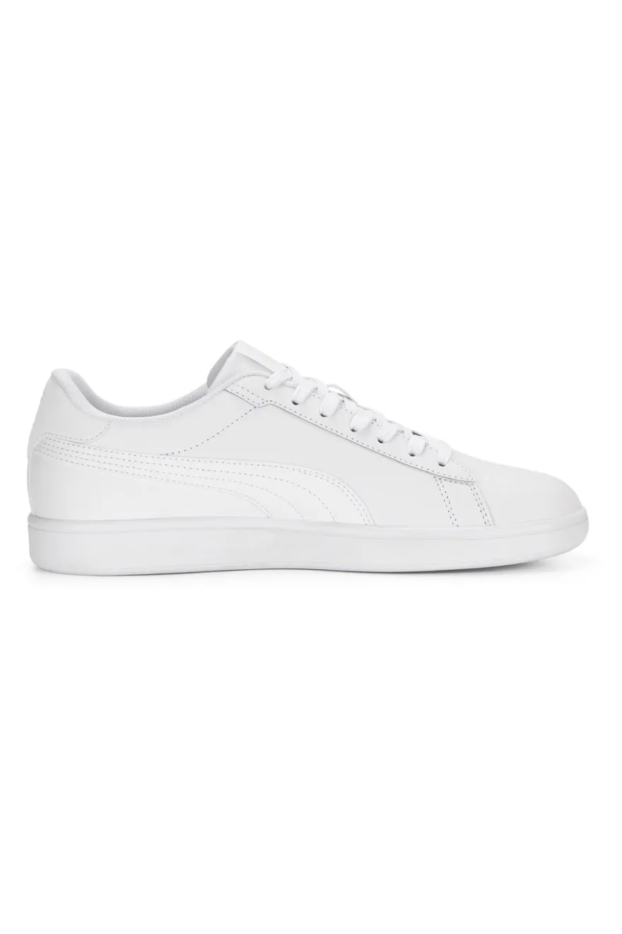 Weiße Komfort-Sneakers aus Leder Puma Smash 3.0 L