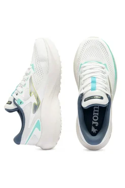 Weiße Laufschuhe mit atmungsaktiven Einlagen in Petrol Joma Speed 2602