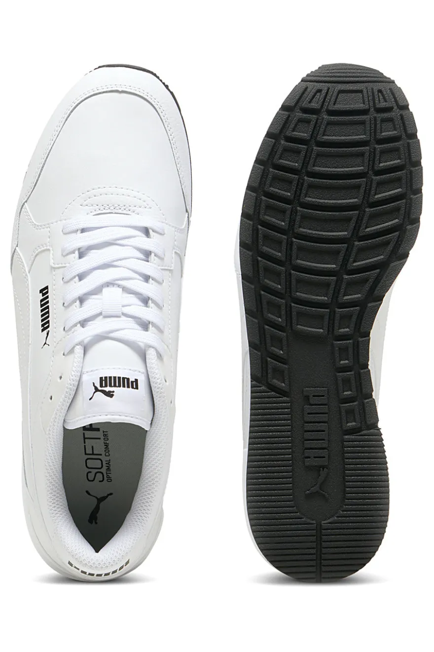 Weiße Ledersneakers Puma ST Runner v4 L