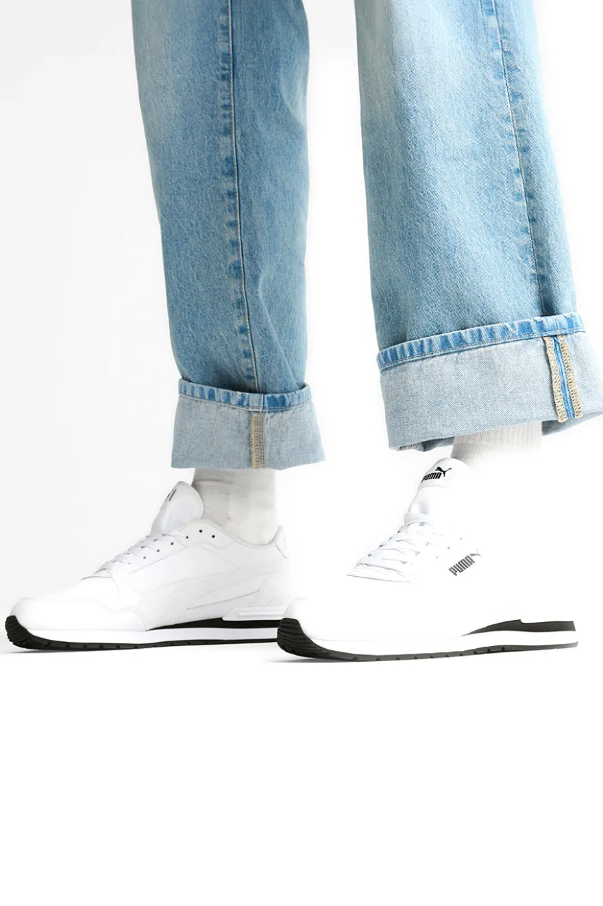 Weiße Ledersneakers Puma ST Runner v4 L