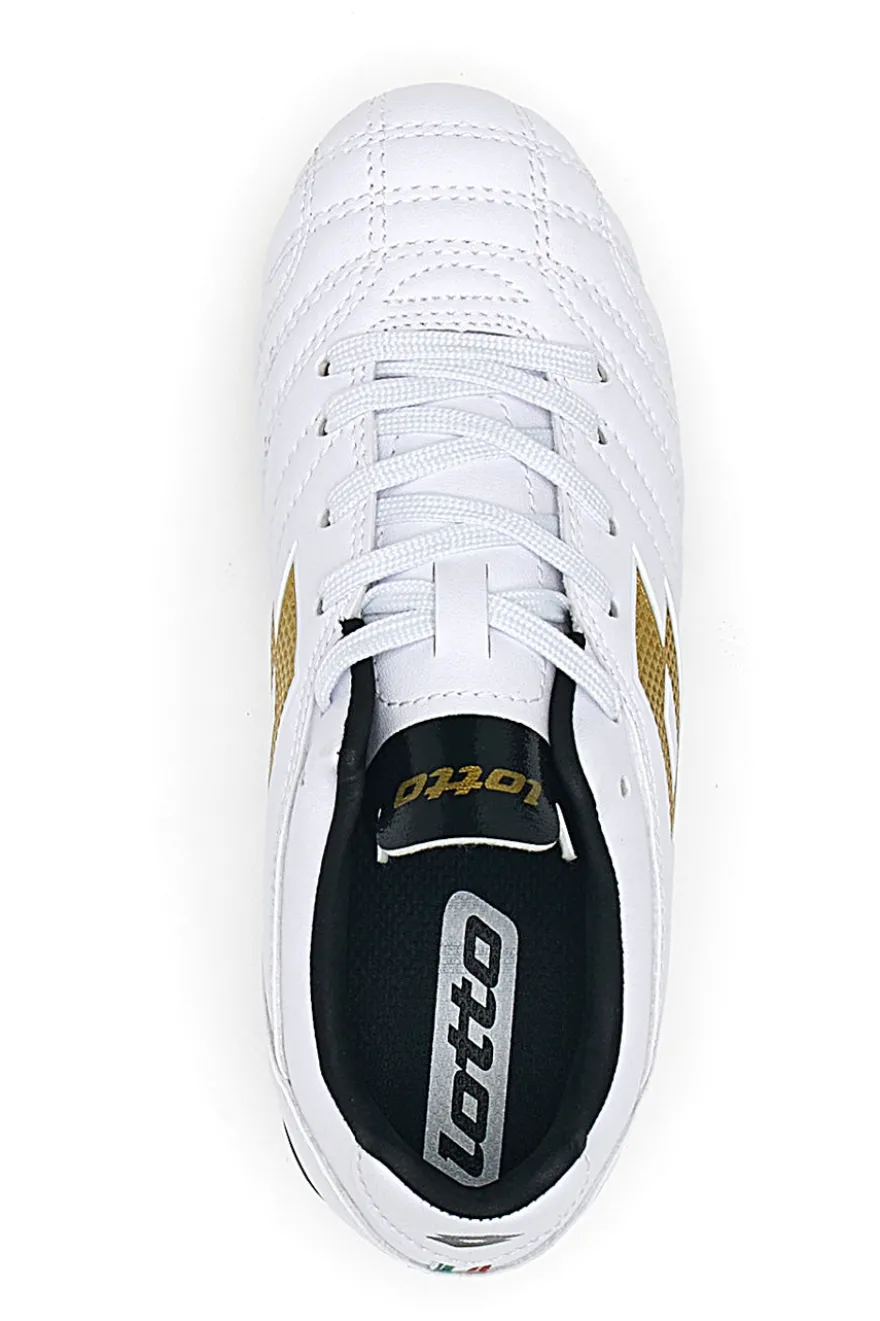 Weiße Lotto Stadio 705 Fg Jr. Fußballschuhe