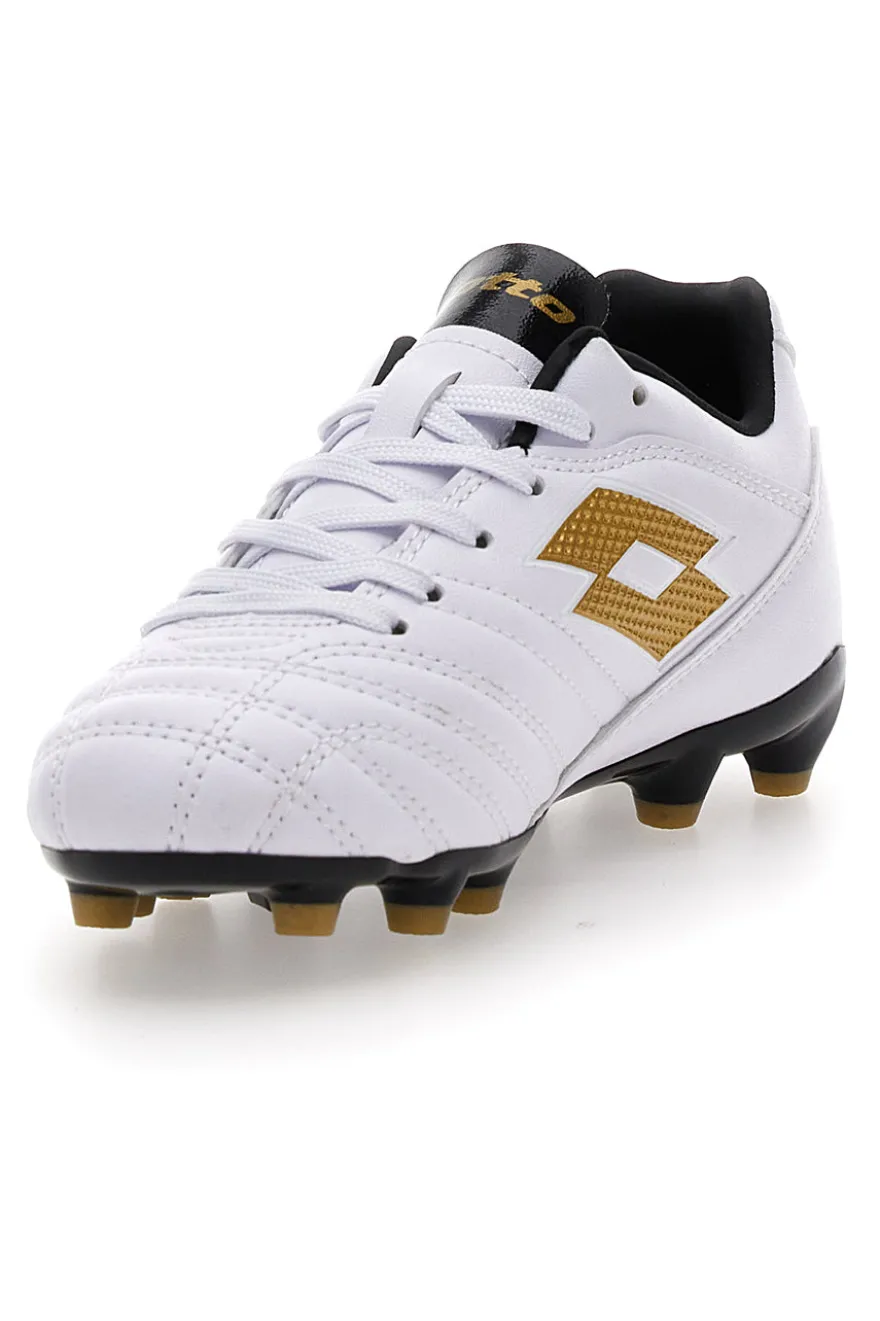 Weiße Lotto Stadio 705 Fg Jr. Fußballschuhe