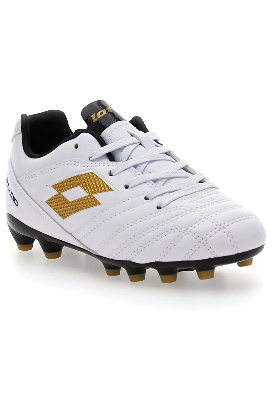 Weiße Lotto Stadio 705 Fg Jr. Fußballschuhe