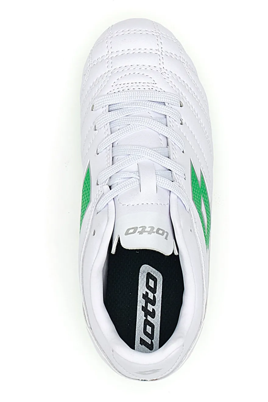 Weiße Lotto Stadio 705 Fg Jr. Fußballschuhe