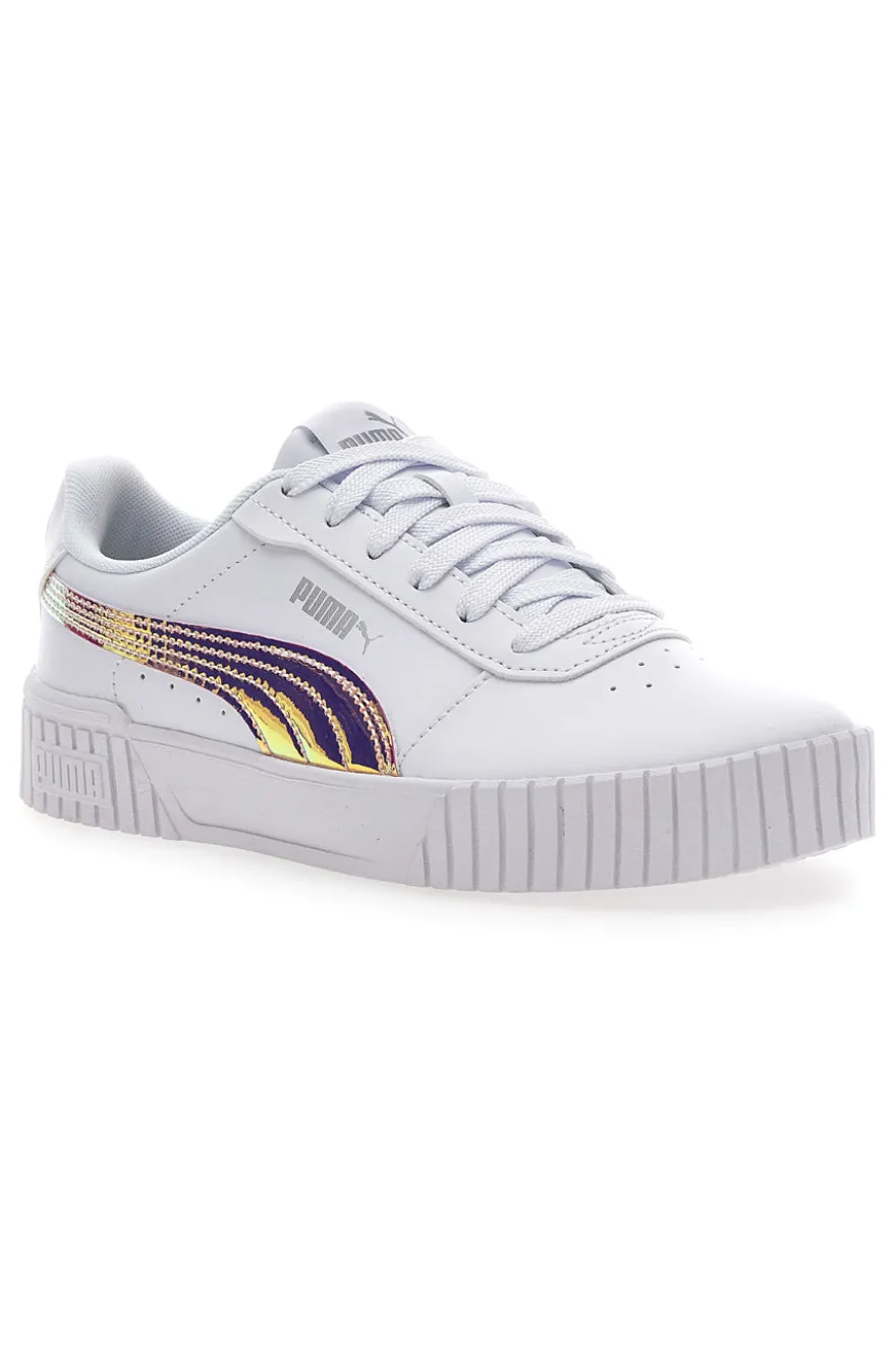 Weiße Puma Carina 2.0 Holo-Sneaker