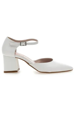 Weiße Pumps mit Fesselriemchen PITTARELLO ROMANTIC 3781