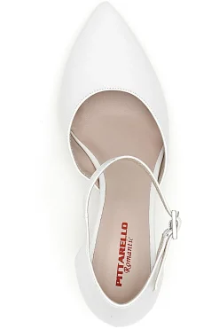 Weiße Pumps mit Fesselriemchen PITTARELLO ROMANTIC 3781
