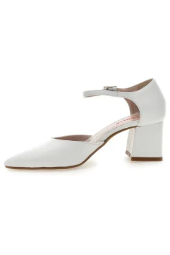 Weiße Pumps mit Fesselriemchen PITTARELLO ROMANTIC 3781
