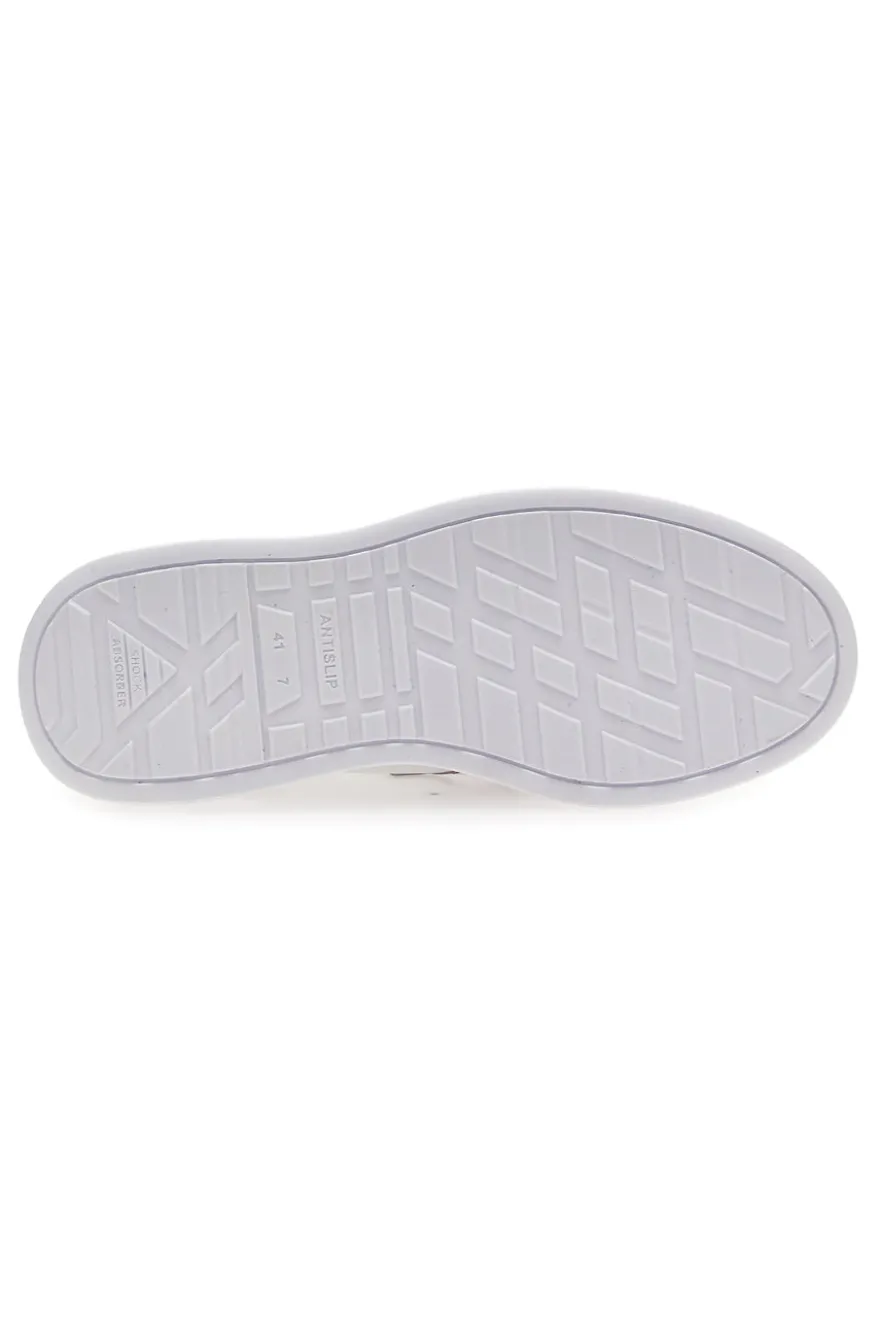Weiße rutschfeste Sneakers mit Schnürsenkeln U-Power Venom 20039