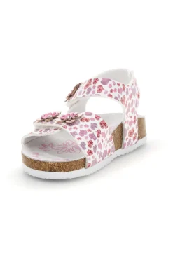 Weiße Sandalen mit Herzchen Print Pitt kids 14609