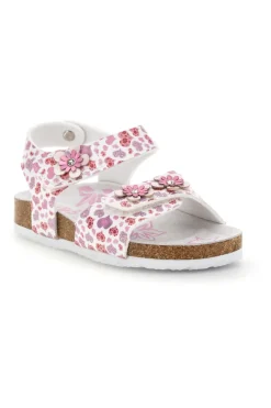 Weiße Sandalen mit Herzchen Print Pitt kids 14609