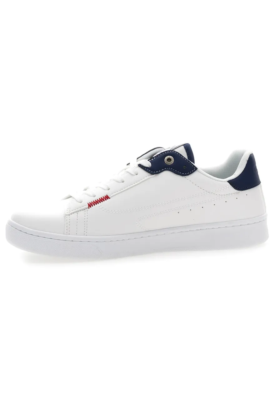 Weiße Schnürschuhe mit blauen Details BEVERLY HILLS POLO CLUB BHM514010