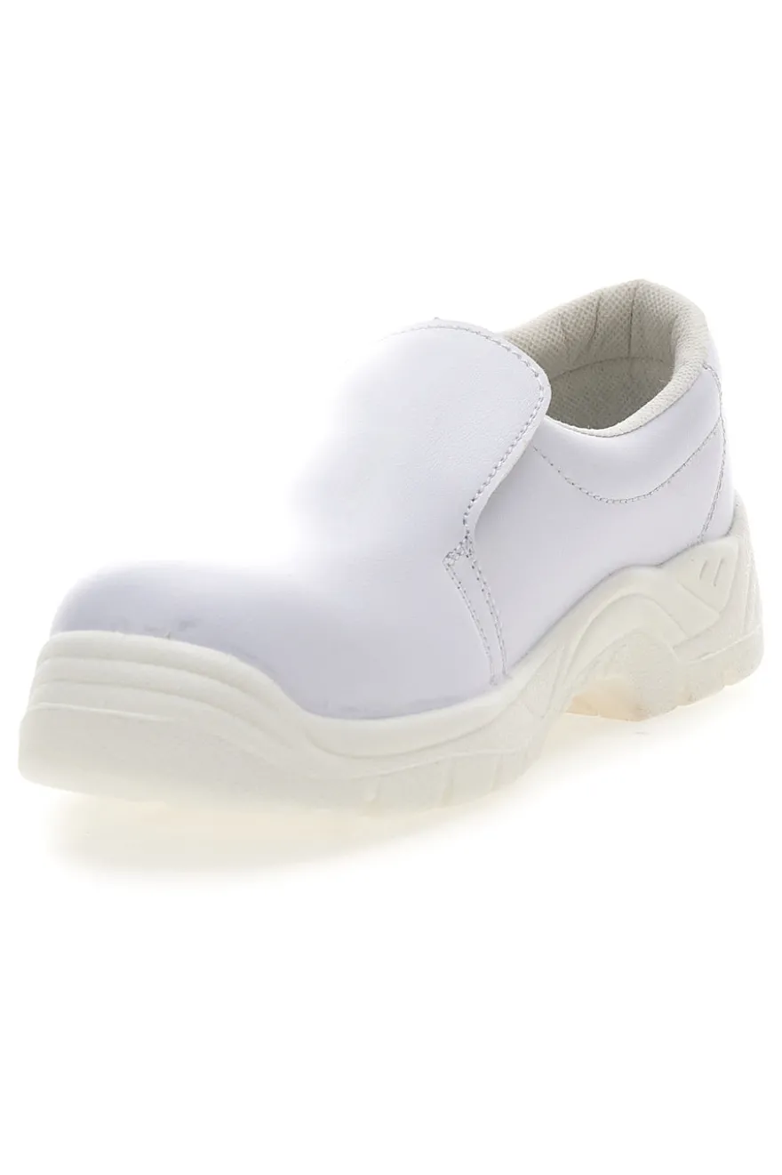 Weiße Sicherheitsschuhe Schwarzer Spross 3081