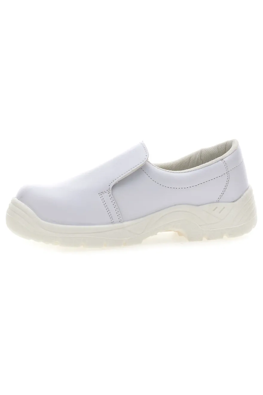 Weiße Sicherheitsschuhe Schwarzer Spross 3081