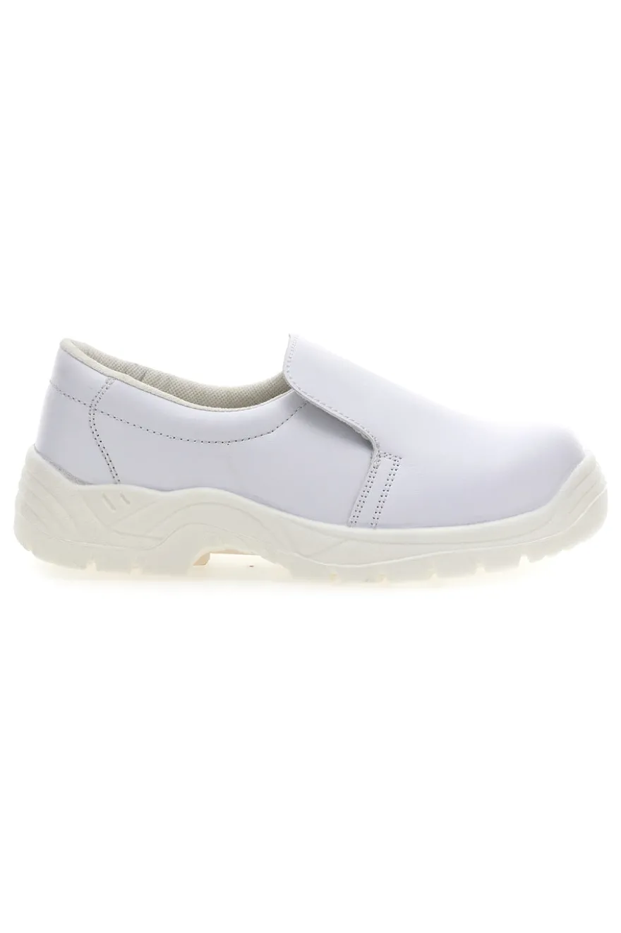 Weiße Sicherheitsschuhe Schwarzer Spross 3081