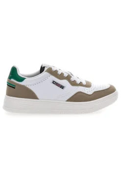Weiße Sneakers Baumwollgürtel Austria Multi