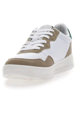 Weiße Sneakers Baumwollgürtel Austria Multi