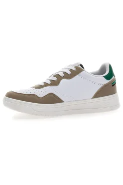 Weiße Sneakers Baumwollgürtel Austria Multi