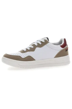 Weiße Sneakers Baumwollgürtel Austria Multi