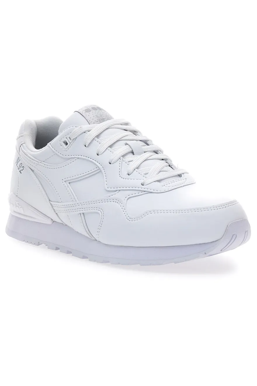 Weiße Sneakers glatte Oberseite Diadora N.92 L