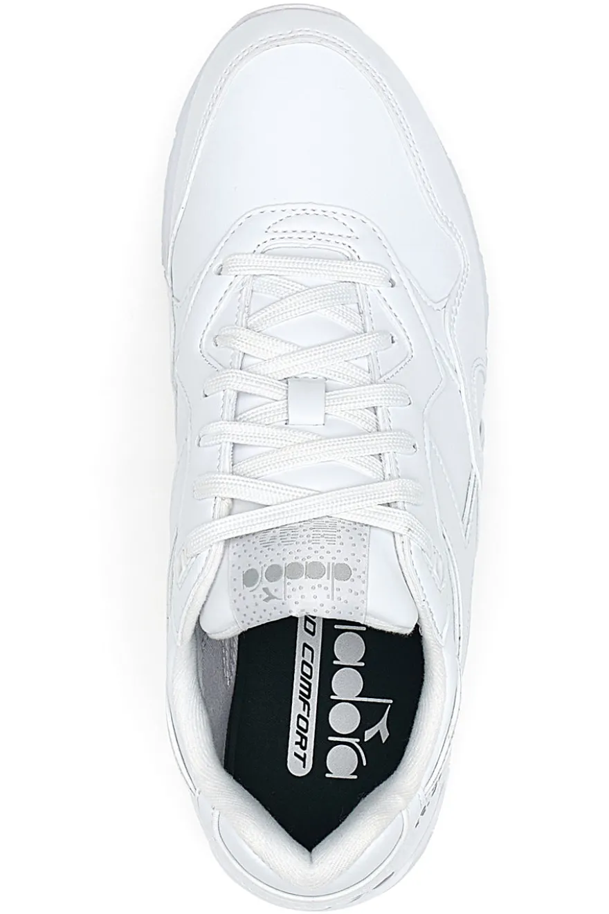 Weiße Sneakers glatte Oberseite Diadora N.92 L