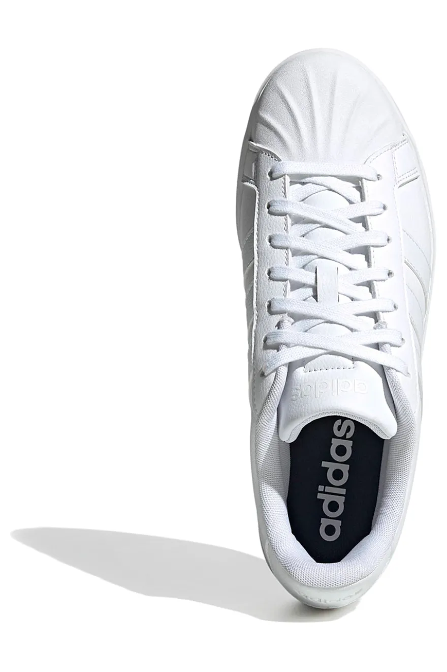 Weiße Sneakers im Sportstil mit Cupsole-Sohle Adidas Streettalk