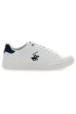 Weiße Sneakers mit blauen Details Beverly Hills Polo Club BHM614000