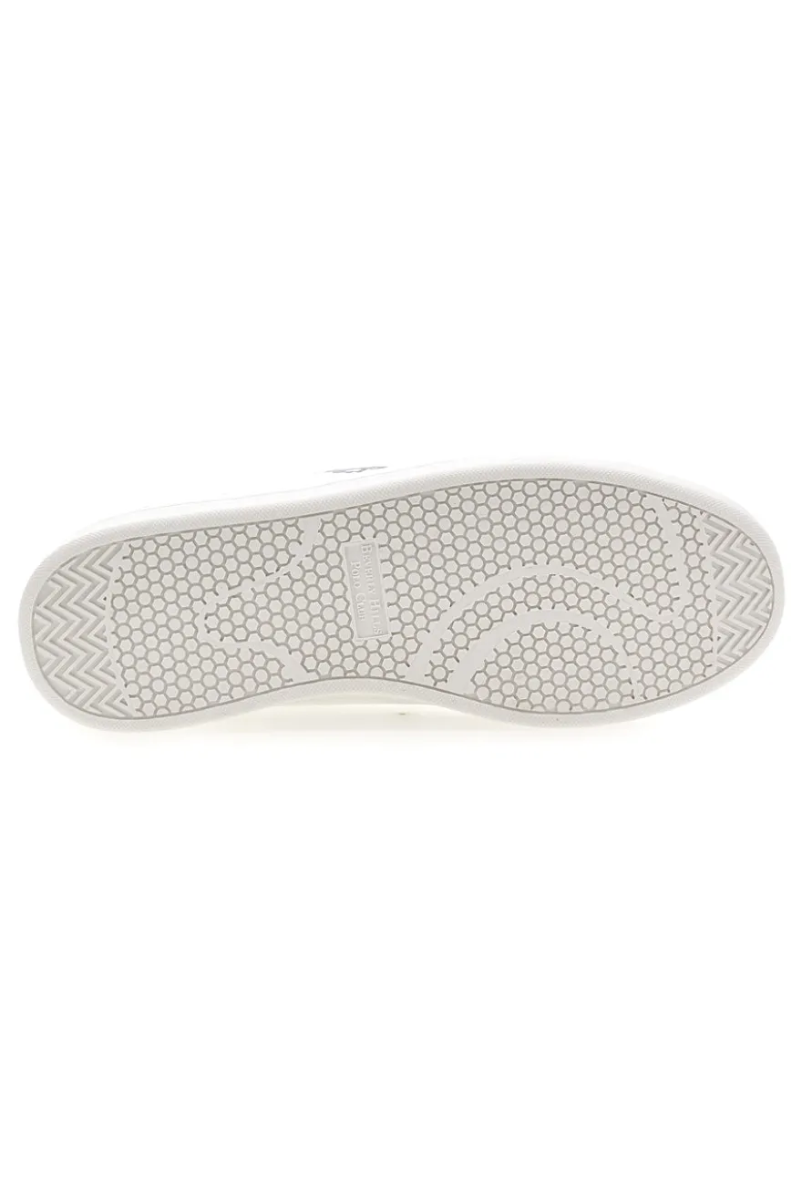 Weiße Sneakers mit blauen Details Beverly Hills Polo Club BHM614000