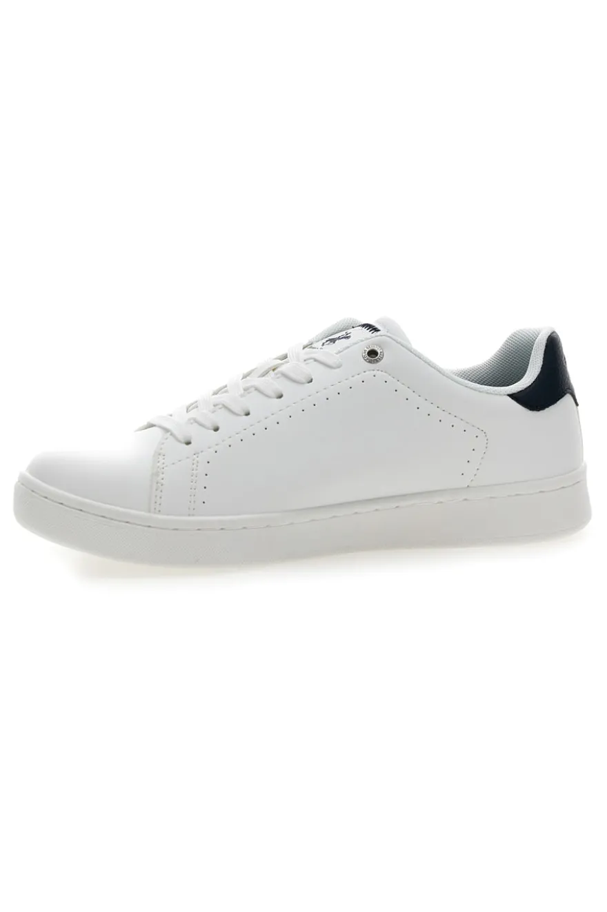 Weiße Sneakers mit blauen Details Beverly Hills Polo Club BHM614000
