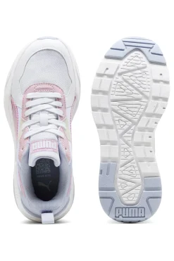 Weiße Sneakers mit blauen und rosa Details PUMA Trinity Lite Blurry Dreams JR