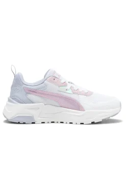 Weiße Sneakers mit blauen und rosa Details PUMA Trinity Lite Blurry Dreams JR