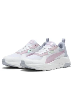 Weiße Sneakers mit blauen und rosa Details PUMA Trinity Lite Blurry Dreams JR