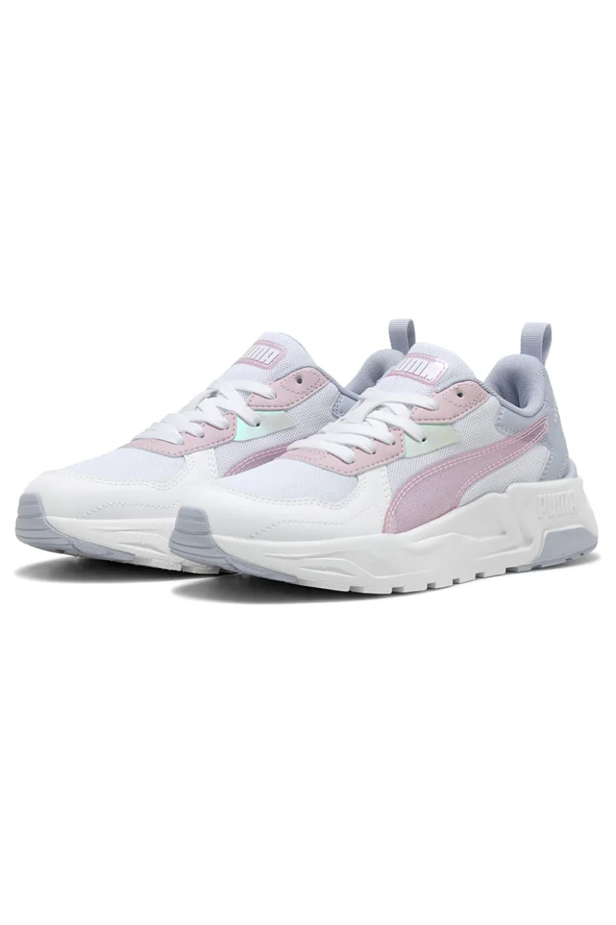Weiße Sneakers mit blauen und rosa Details PUMA Trinity Lite Blurry Dreams JR