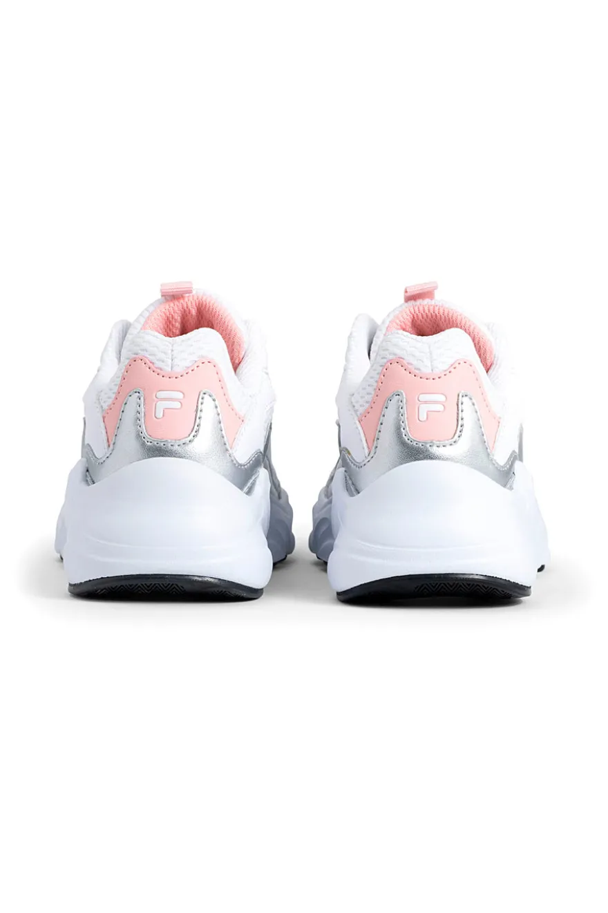 Weiße Sneakers mit grauen und rosa Details FILA COLLENE-LOGO