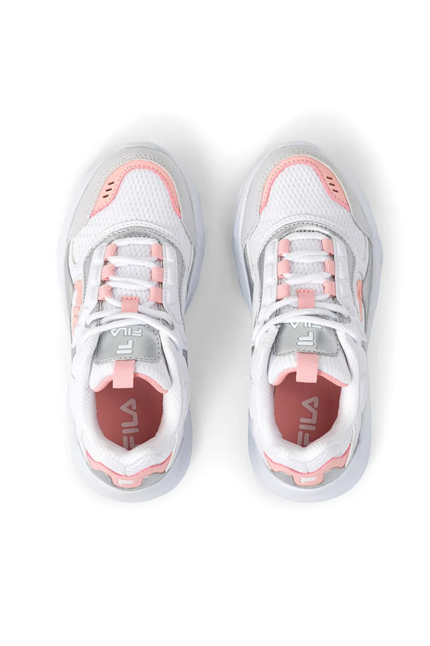 Weiße Sneakers mit grauen und rosa Details FILA COLLENE-LOGO