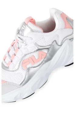 Weiße Sneakers mit grauen und rosa Details FILA COLLENE-LOGO