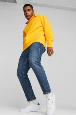 Weiße Sneakers mit grünen Details aus Komfortleder Puma Smash 3.0 L