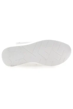 Weiße Sneakers mit Keilabsatz und seitlichem Reißverschluss ENERGY E45