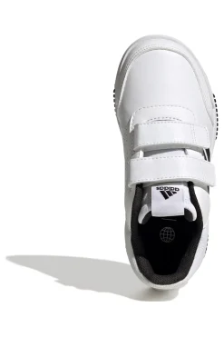 Weiße Sneakers mit Klettverschlüssen Adidas Tensaur Hook and Loop