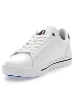 Weiße Sneakers mit kontrastierenden blauen Details US POLO CLUB SUMMY LTX