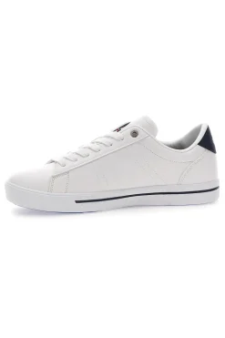 Weiße Sneakers mit kontrastierenden blauen Details US POLO CLUB SUMMY LTX