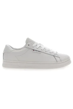 Weiße Sneakers mit Lederobermaterial TOMMY JEANS TJM LEATHER LOW CUPSOLE