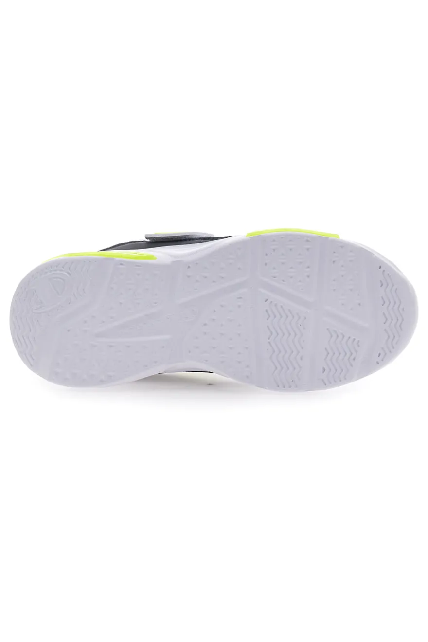 Weiße Sneakers mit Lichtern und blauen und grünen Details CHAMPION WAVE B PS