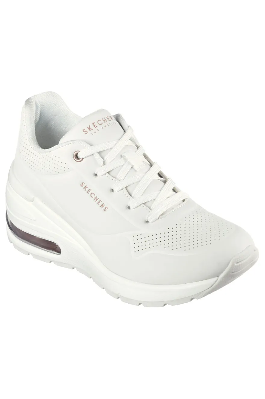 Weiße Sneakers mit Memory-Schaum Skechers Million Air Elevated Air