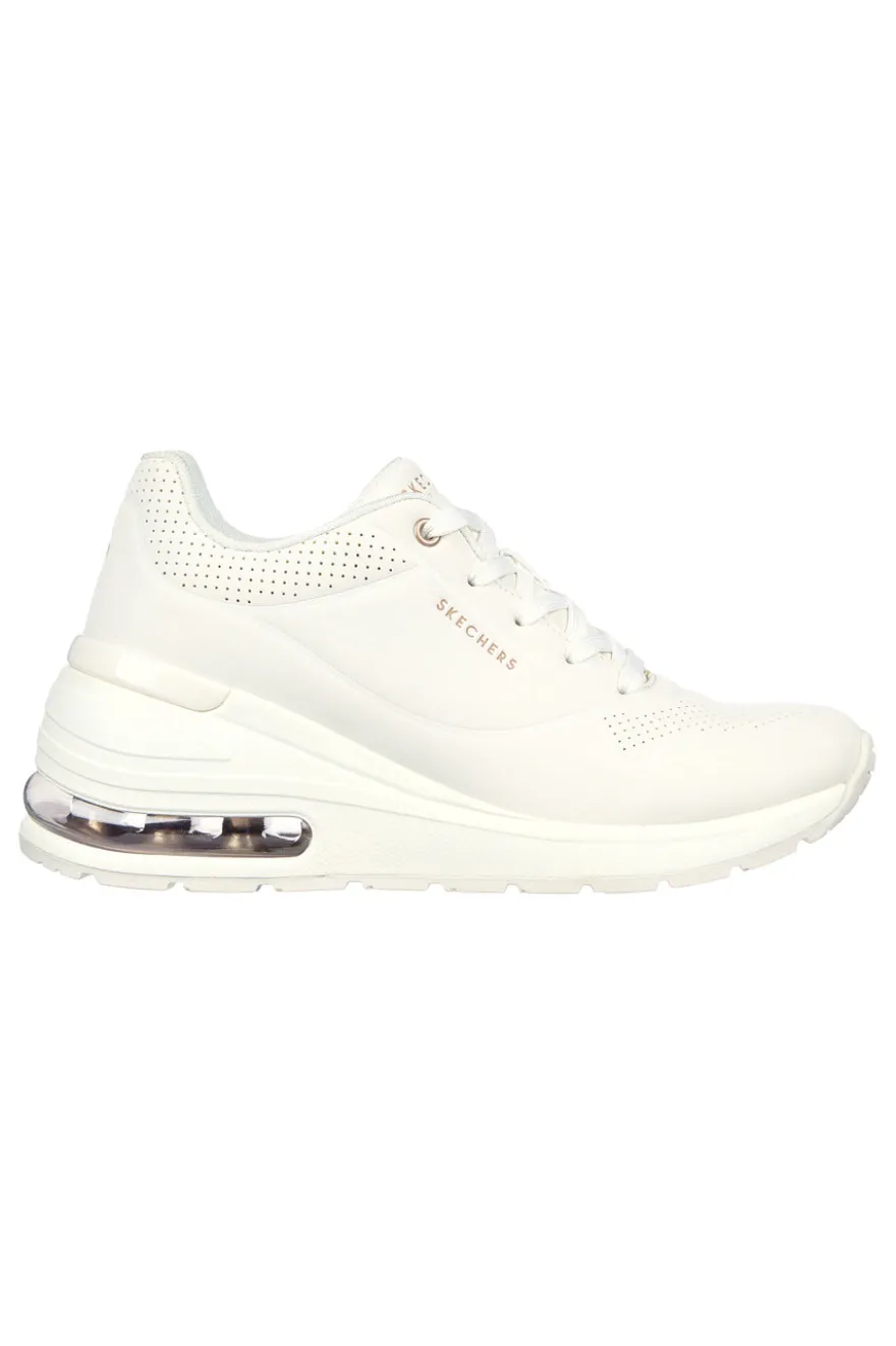 Weiße Sneakers mit Memory-Schaum Skechers Million Air Elevated Air