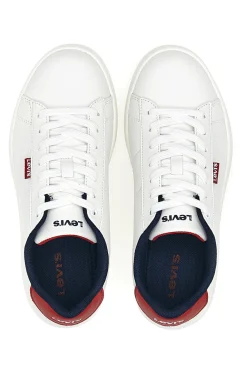 Weiße Sneakers mit roten und blauen Details LEVI'S BELL JR