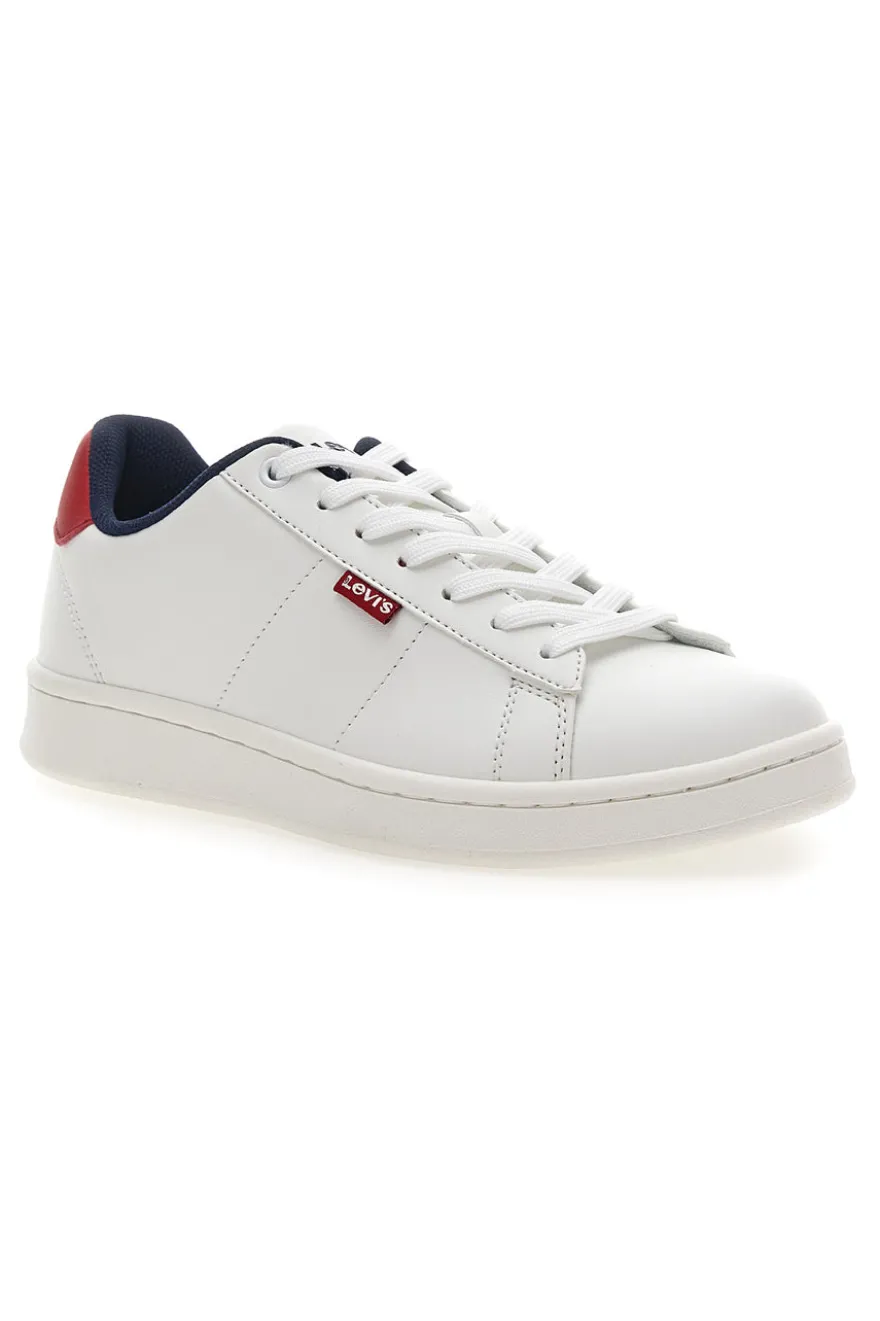 Weiße Sneakers mit roten und blauen Details LEVI'S BELL JR