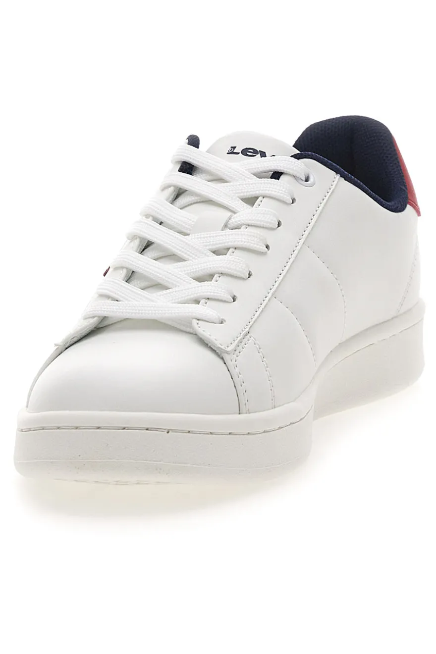 Weiße Sneakers mit roten und blauen Details LEVI'S BELL JR